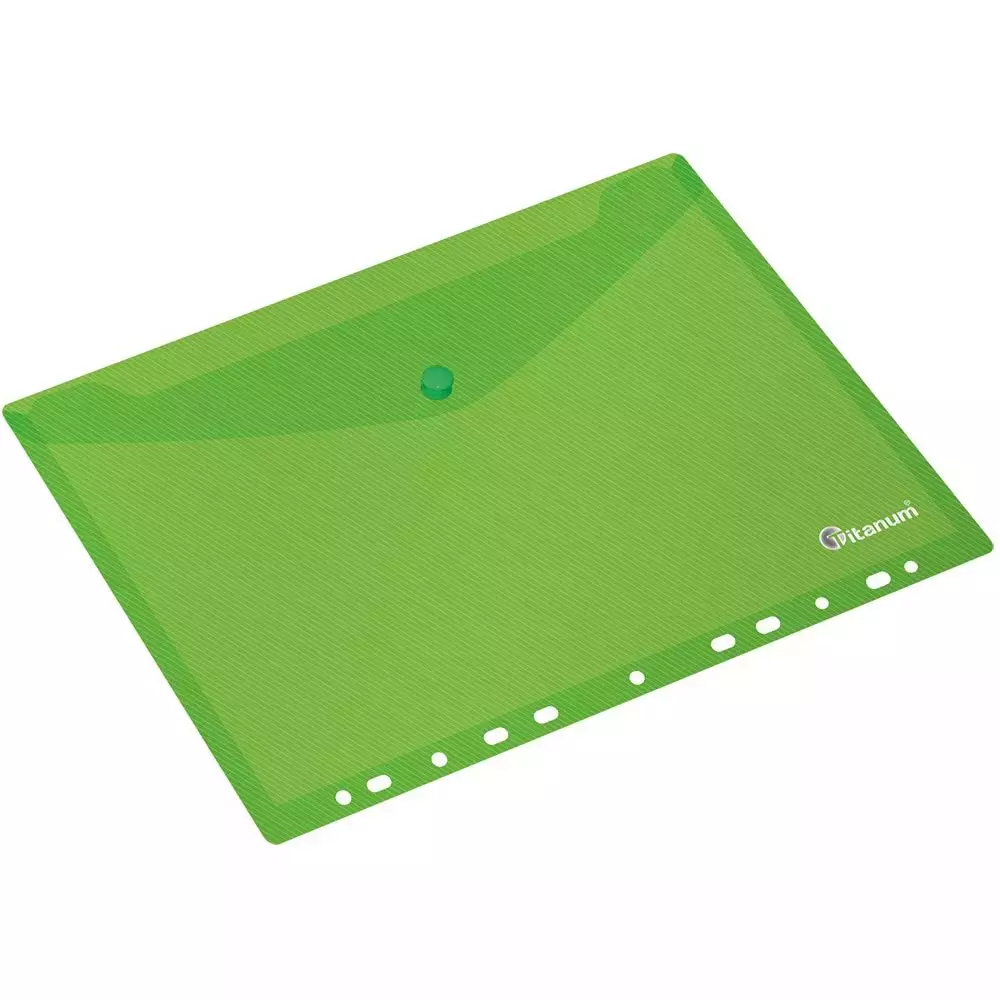 Teczka kopertowa A4 do segregatora, zielona - Papiernicze i szkolne