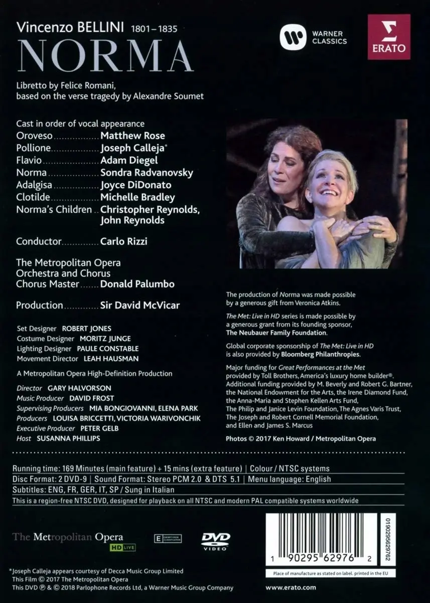 Bellini: Norma (MET Live Recording), DVD Audio - Muzyka