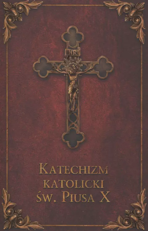 Katechizm Katolicki św. Piusa X (bordo) - Książki