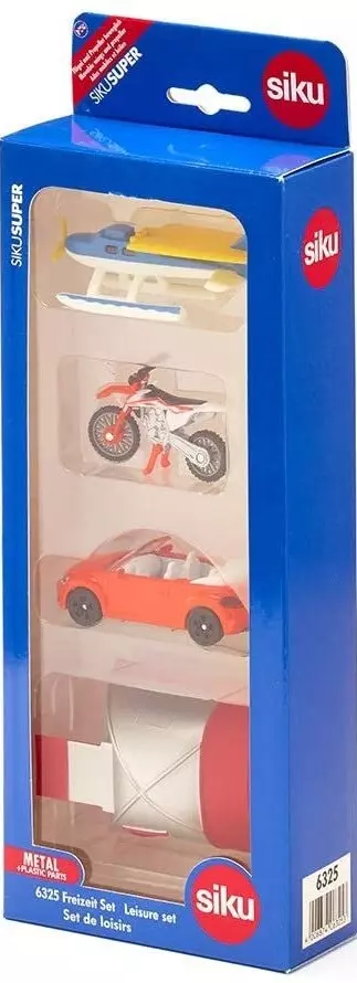 Zestaw pojazdów z akcesoriami. Czas wolny