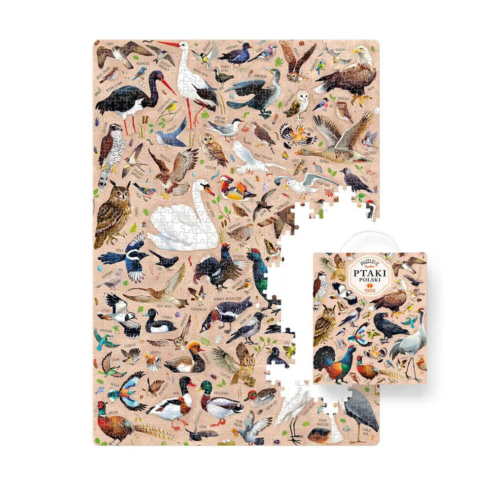 Puzzlove CzuCzu 1000 elementów. Ptaki Polski - Puzzle