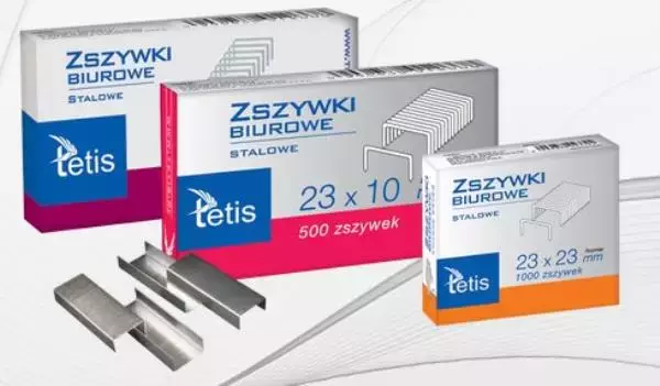 Zszywki biurowe 24/6 p10. TETIS - Papiernicze i szkolne