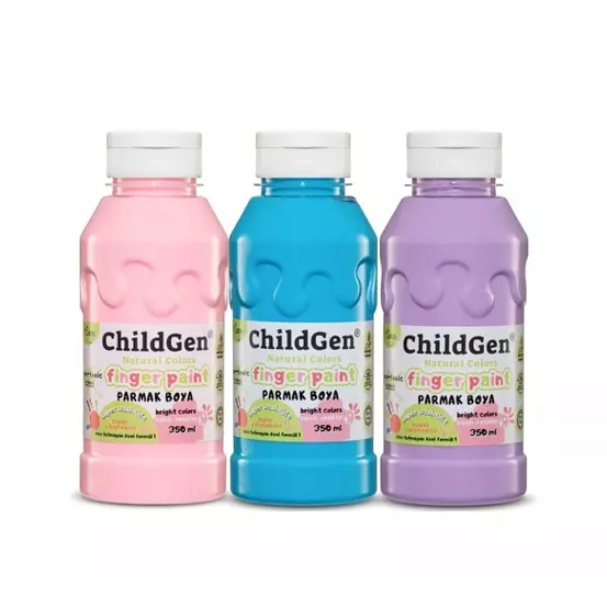 Farby do malowania palcami 3x350ml
