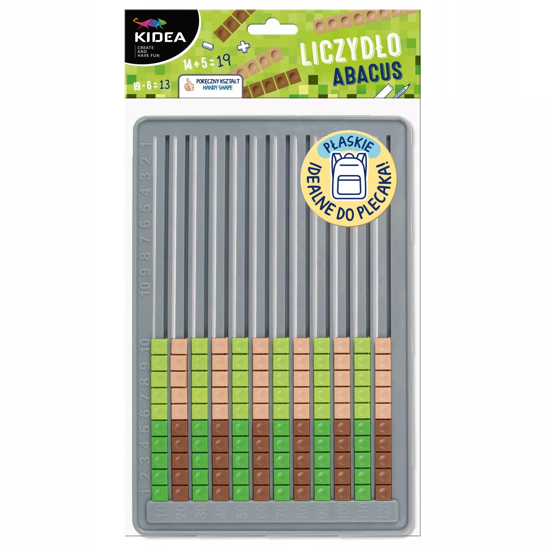 Liczydło płaskie do plecaka Kidea - Zabawki