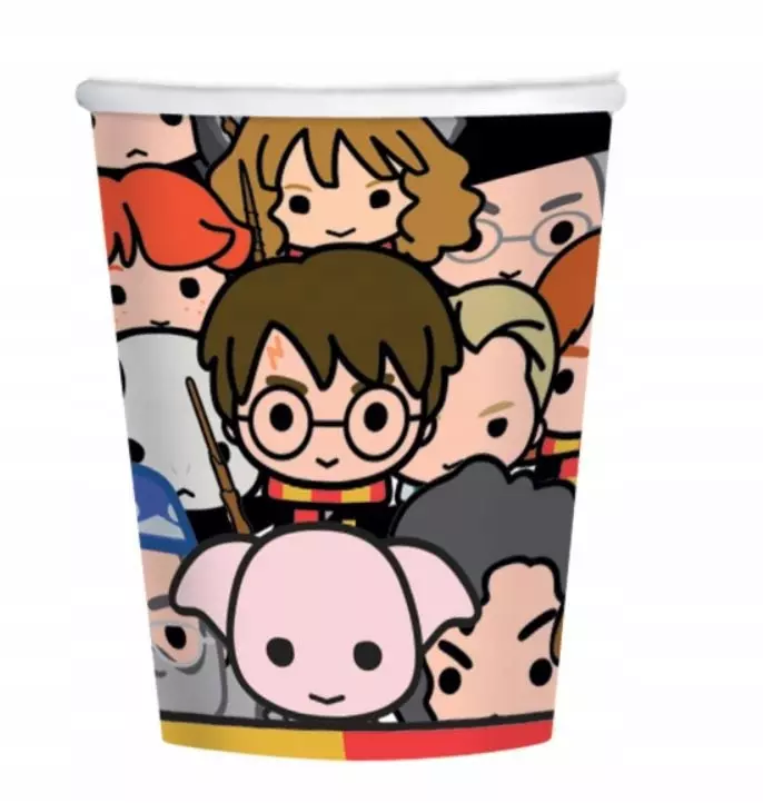 Kubki Harry Potter papierowe 250ml 8szt - Książki