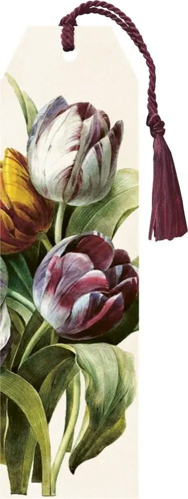 Zakładka 169 ze wstążką Fioletowe tulipany - Papiernicze i szkolne