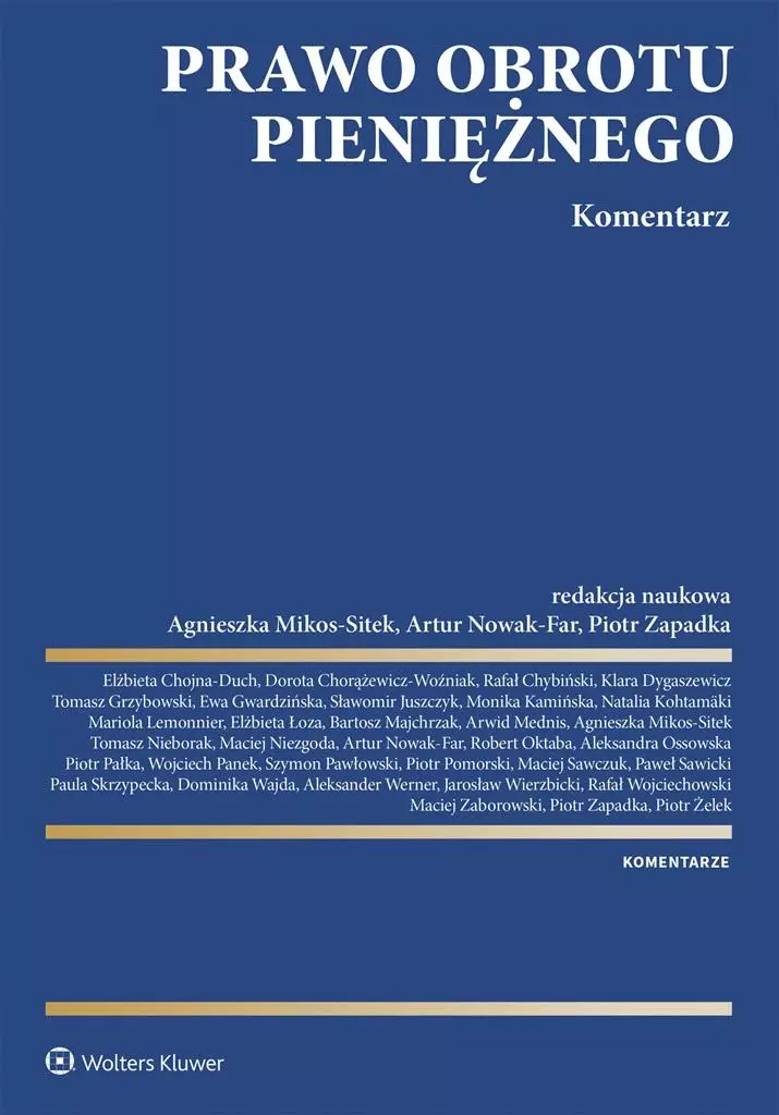 Prawo obrotu pieniężnego. Komentarz - Książki