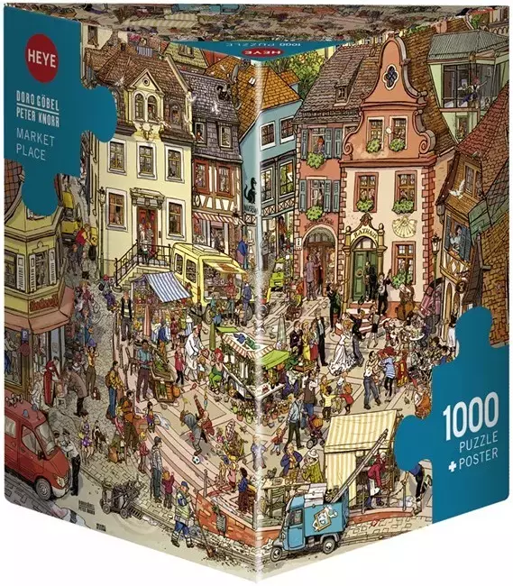 Puzzle 1000 elementów. Szaleństwo na zakupach, Gobel + plakat