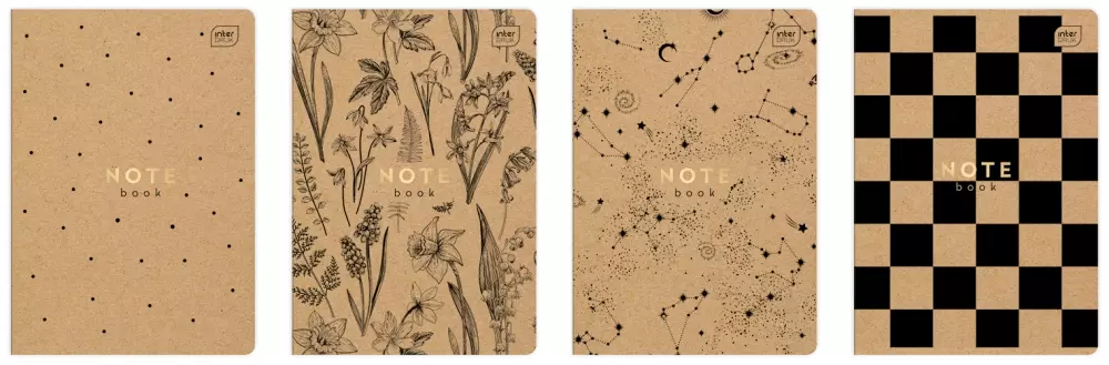 Zeszyt A5 60 kartek w kratkę, mix wzorów - Papiernicze i szkolne