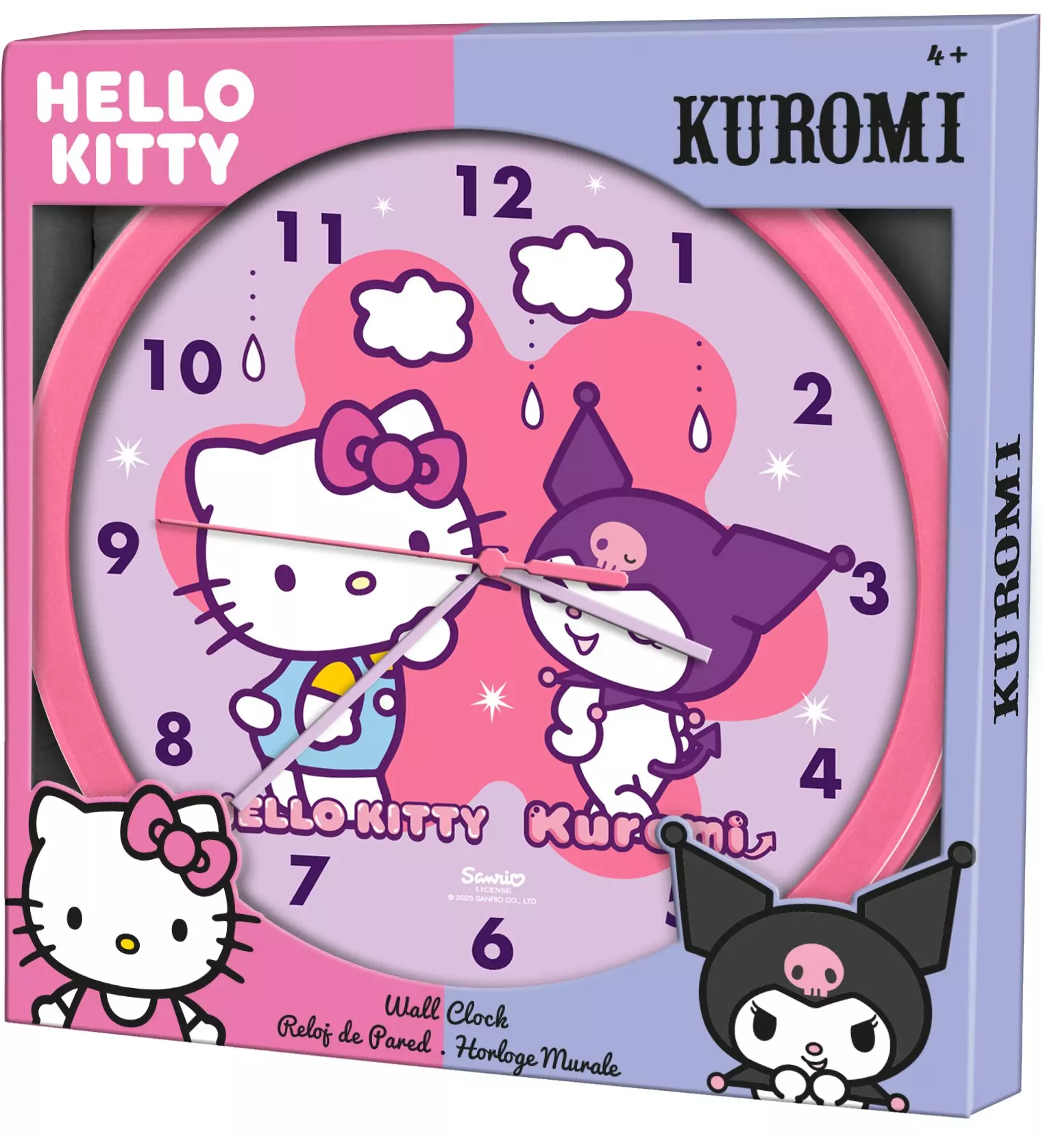 Kids Euroswan Montre Digitale Hello Kitty Et Ses Amis - Bracelet Silicone Rose, Design Moderne Pour Filles