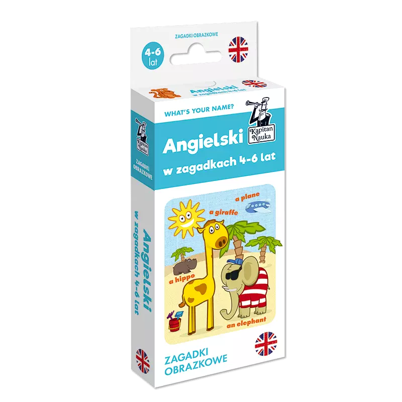 Kapitan Nauka. Angielski 4-6 lat Zagadki obrazkowe - Książki