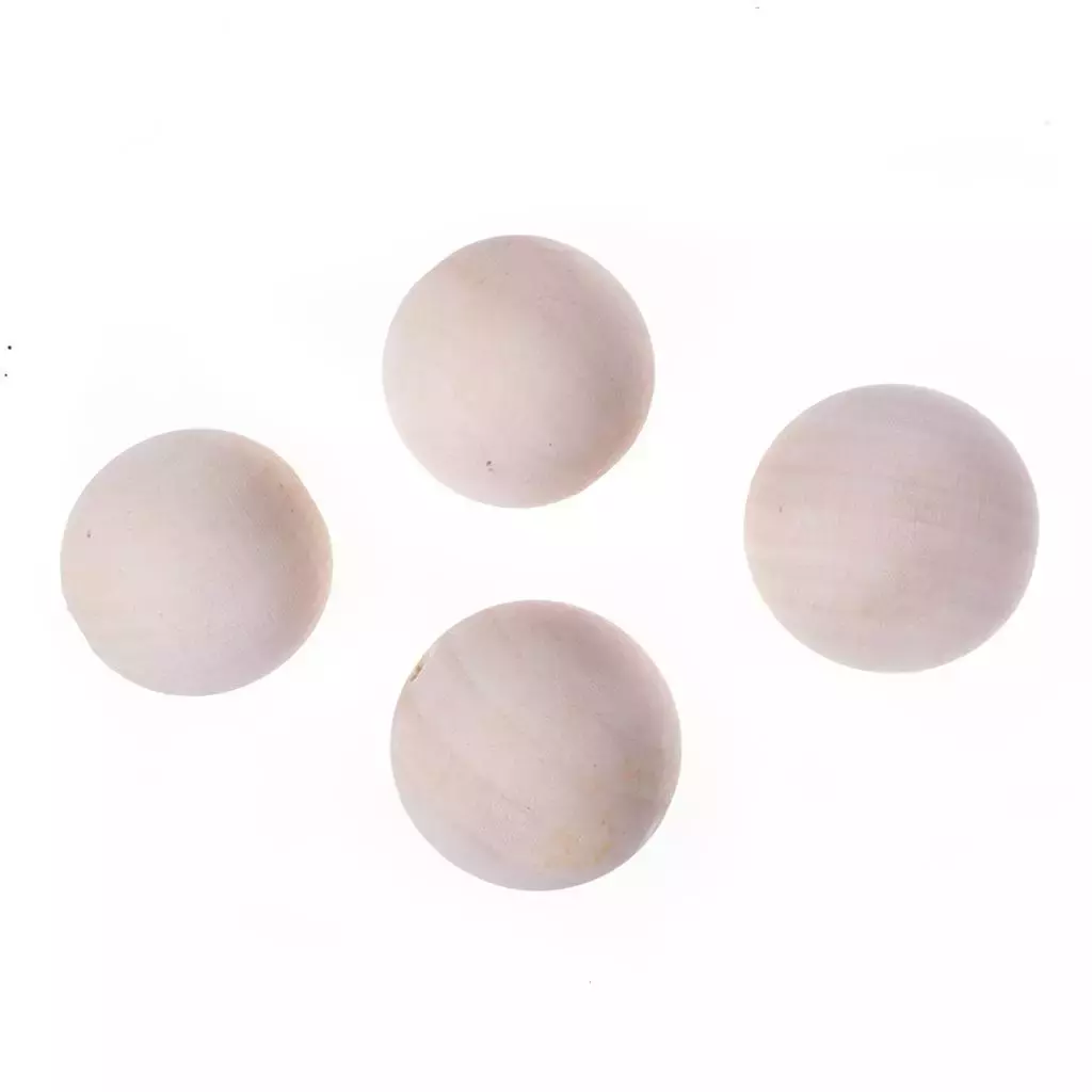 Koraliki drewniane kulki 40mm 4szt - Papiernicze i szkolne