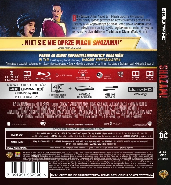 Shazam!, 4K + Blu-ray - Filmy