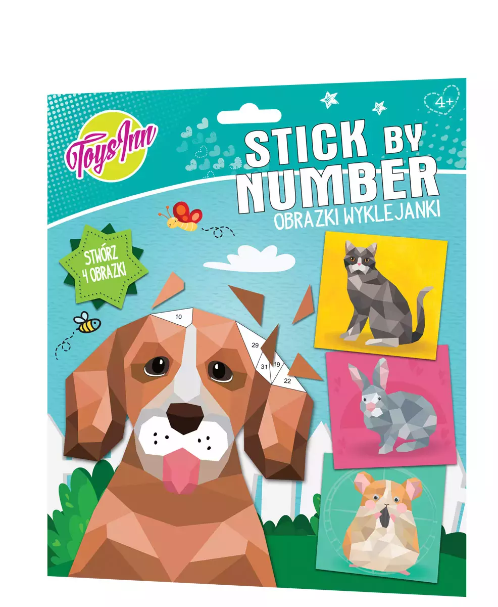 Obrazki wyklejanki. Zwierzęta - Zabawki