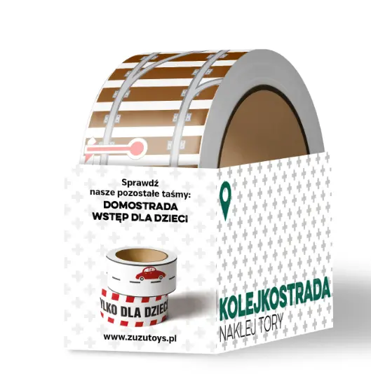 Kolejkostrada. Naklejane tory - Zabawki