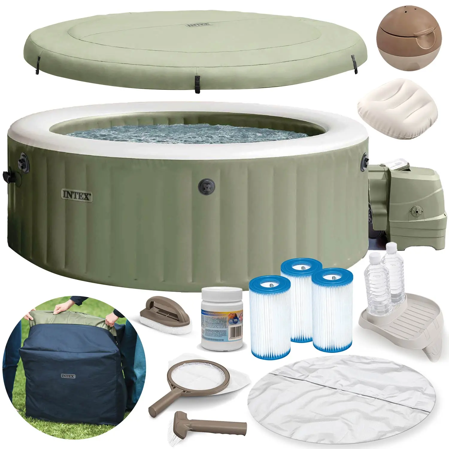 Dmuchane SPA z hydromasażem 4 osobowe INTEX 28426NP-Z - Elektronika i akcesoria