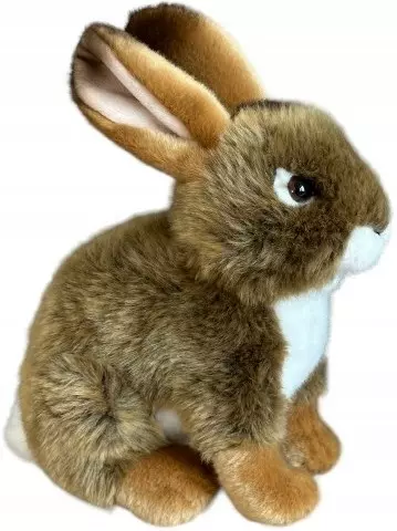 Maskotka Królik Ciemnobrązowy Zajączek DUBI - 23cm - Zabawki