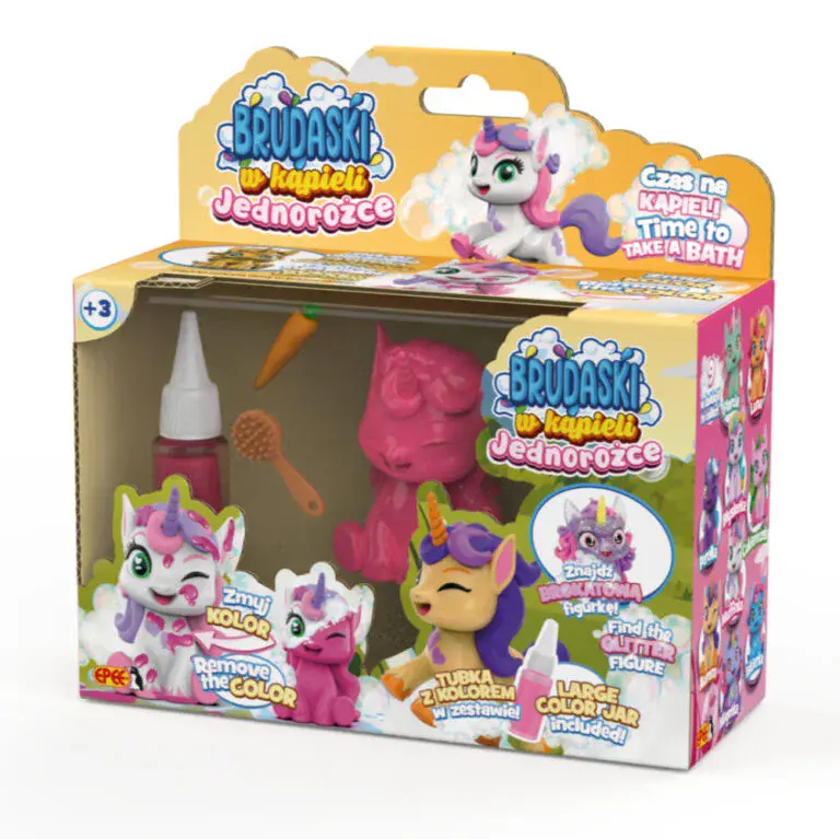 Brudaski w kąpieli. Jednorożec - Zabawki