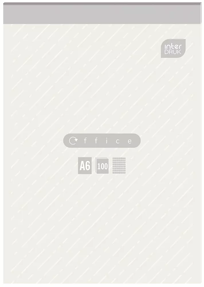 Blok notatnikowy A6 100 kartek w kratkę, mix - Papiernicze i szkolne