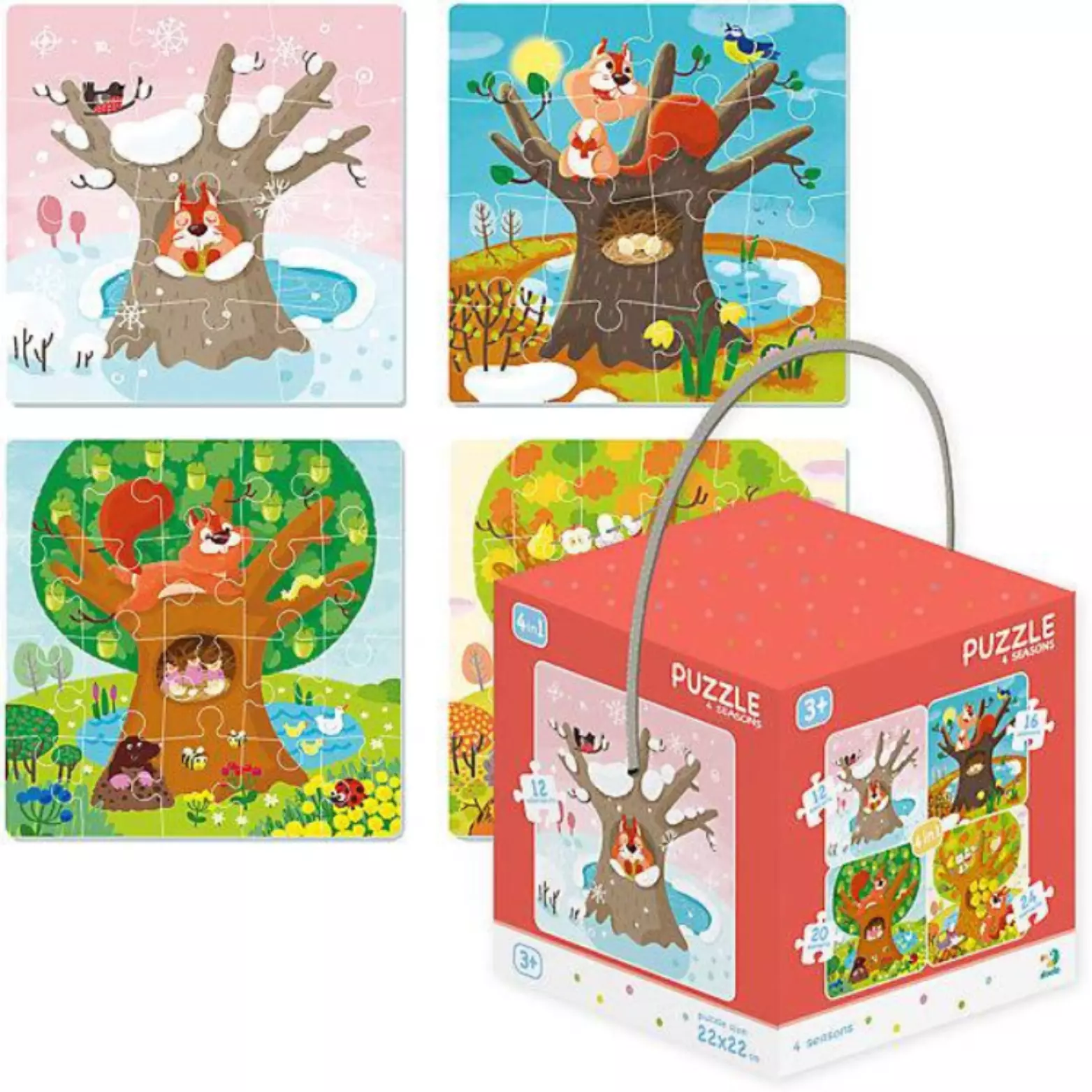 Puzzle 4w1. Pory roku - Puzzle