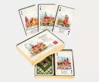 Kraków Akwarele komplet brydżowy 2x55 listków - Książki