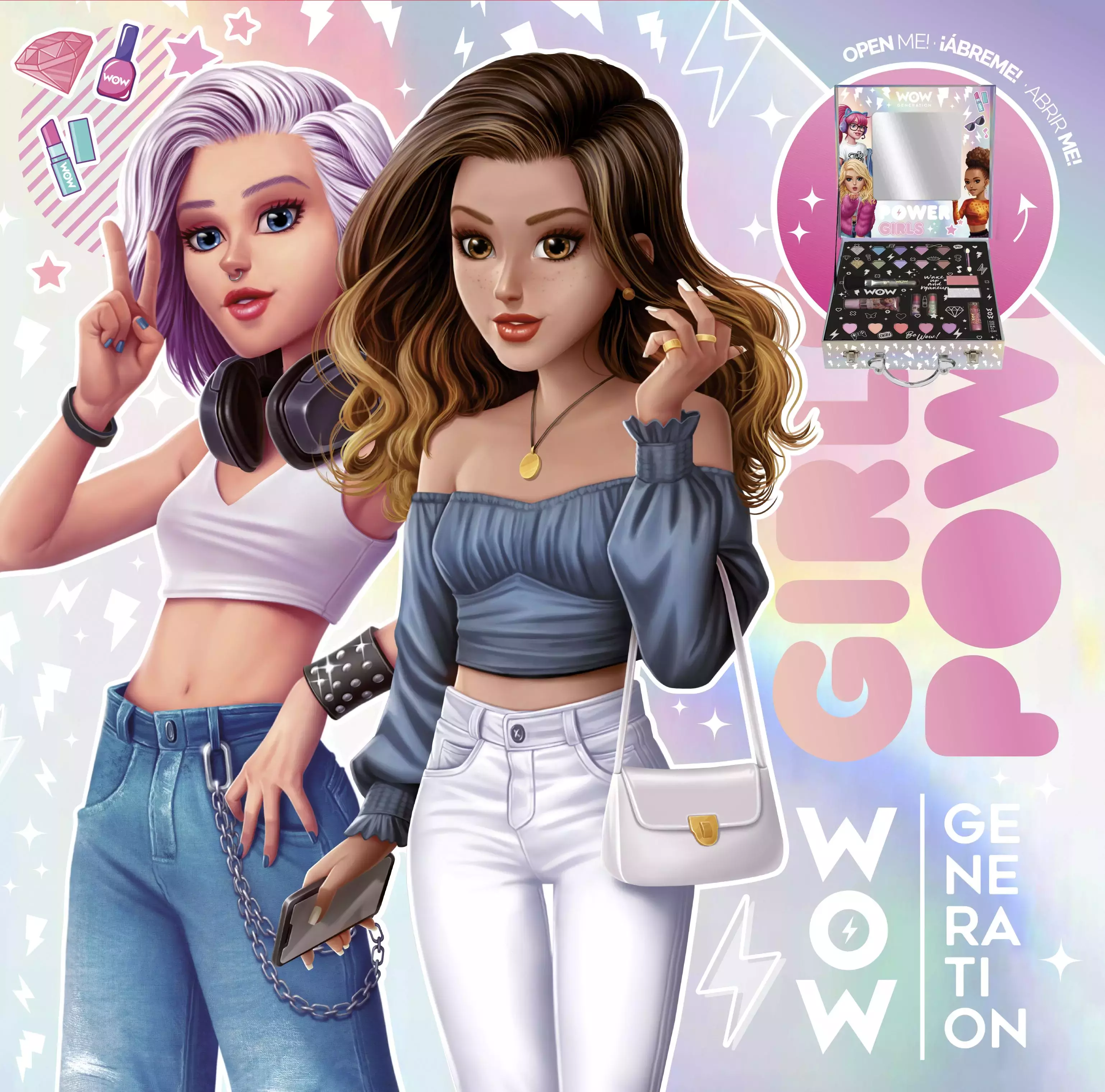 Skrzyneczka z akcesoriami do makijażu WoW Generation 23 elementy WOW00055