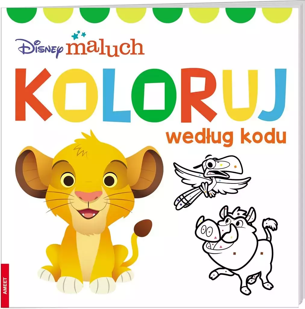 Disney Maluch. Koloruj według kodu - Książki