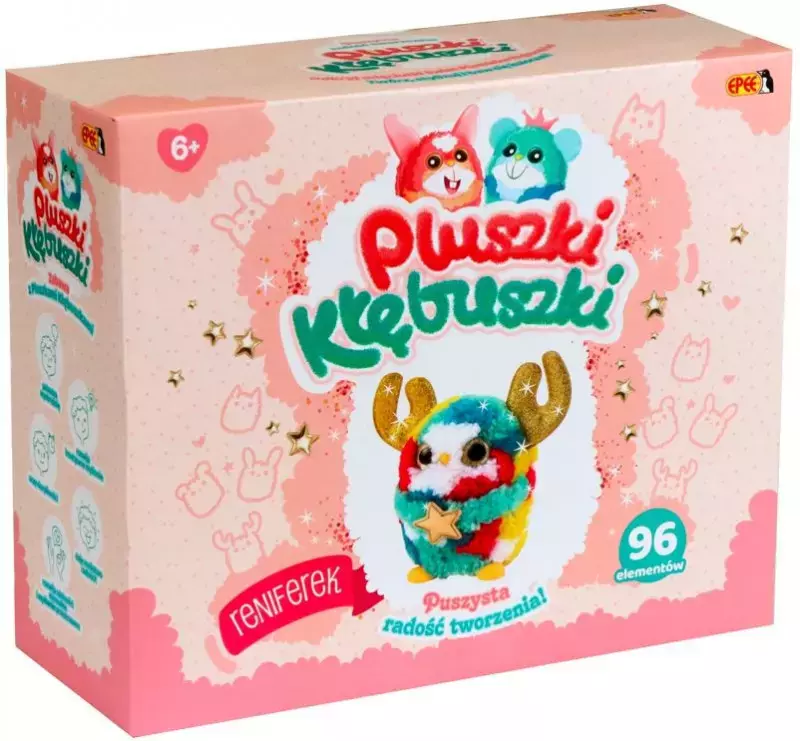Pluszki-Kłębuszki. Reniferek (96 elementów)