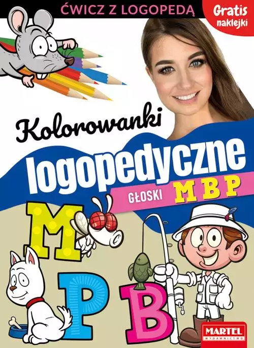 Kolorowanki logopedyczne. Głoski M, B, P - Książki