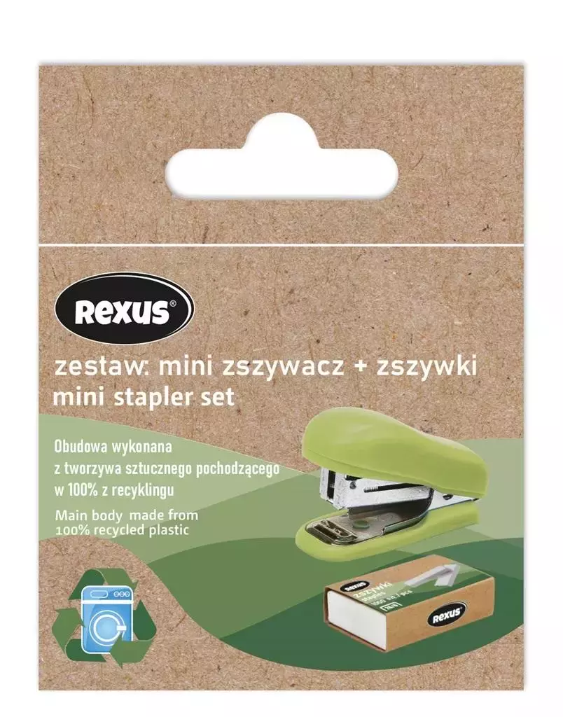 Zestaw mini zszywacz + zszywki - Papiernicze i szkolne