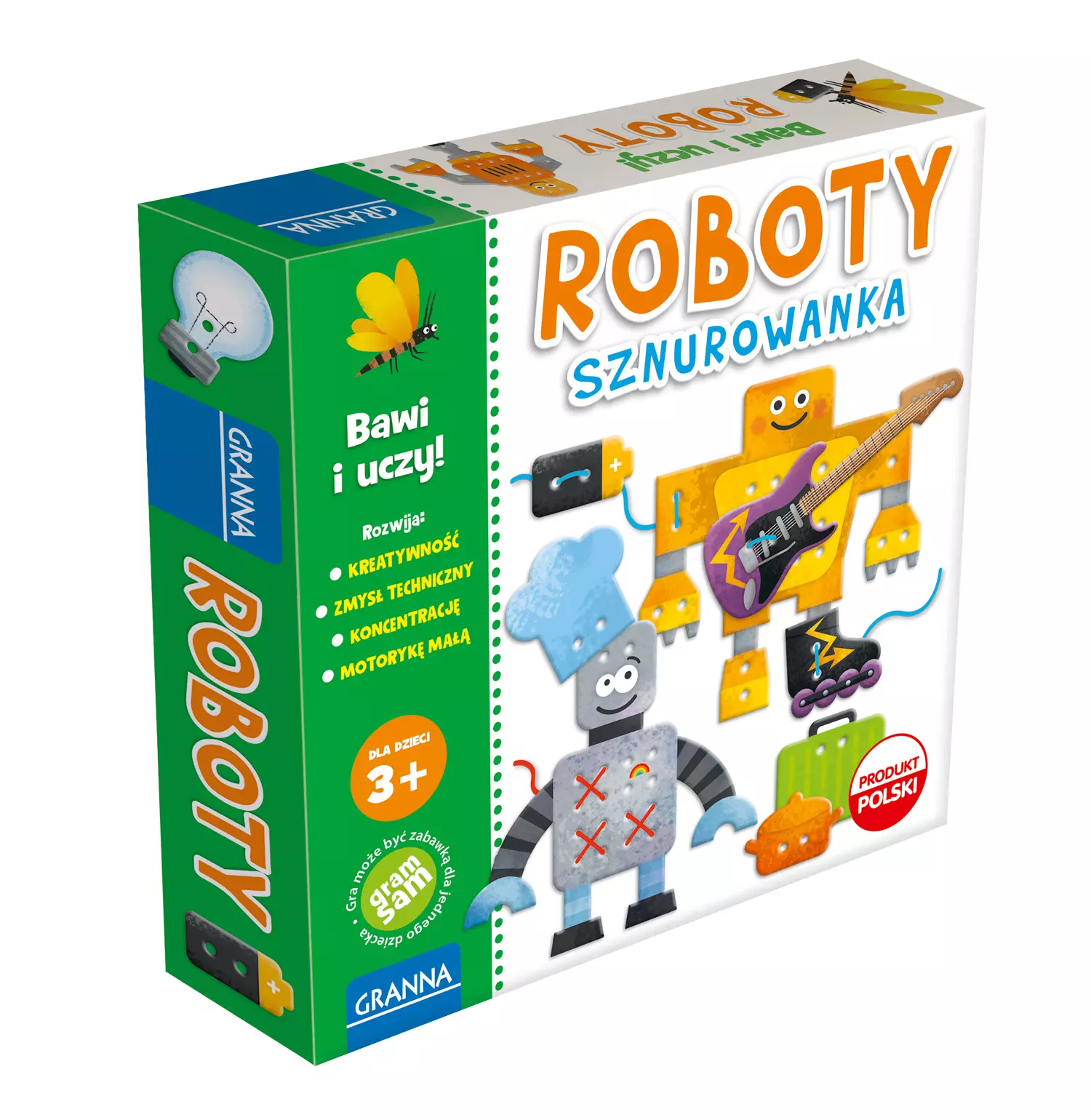 Zestaw kreatywny Roboty sznurowanka Granna - Gry