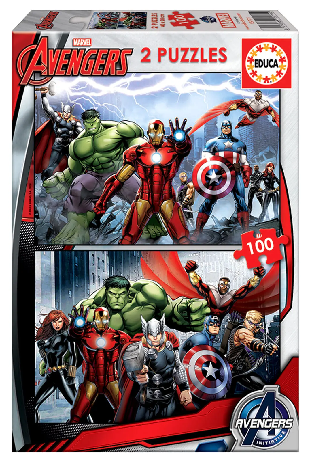 Puzzle 2x100 Avengers 110656 - Educa