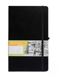 Notes A6 kieszonkowy z gumką Romantyzm kratka - Książki