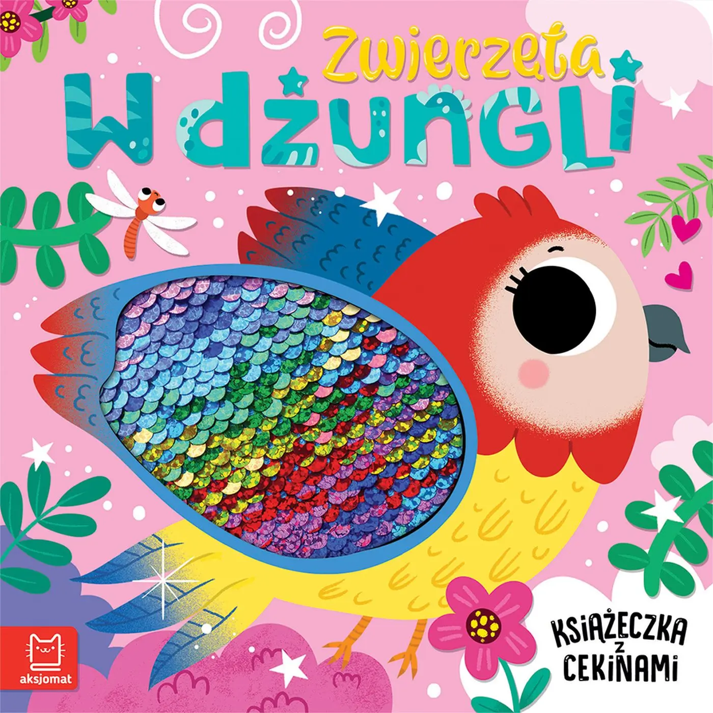 Zwierzęta w dżungli. Książeczka z cekinami - Książki