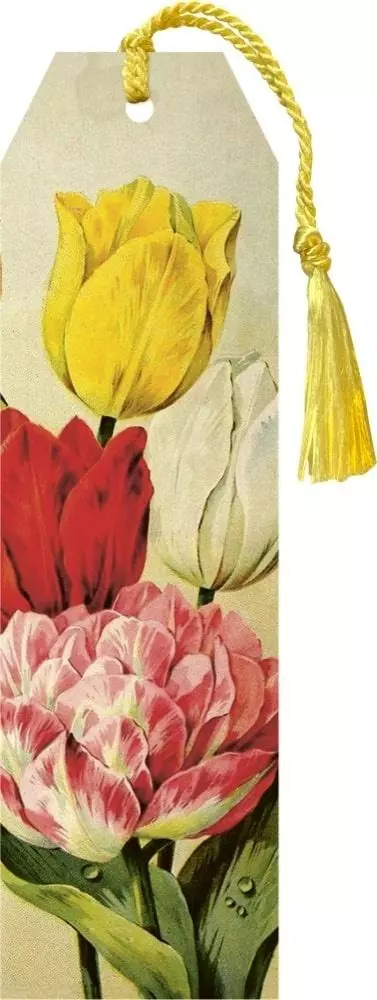 Zakładka 143 ze wstążką Tulipany - Papiernicze i szkolne
