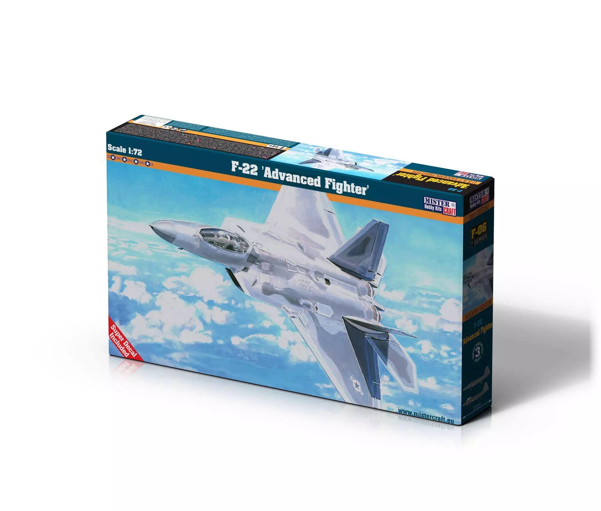F-22 Advanced Fighter, F-06, 1:72 - Zabawki