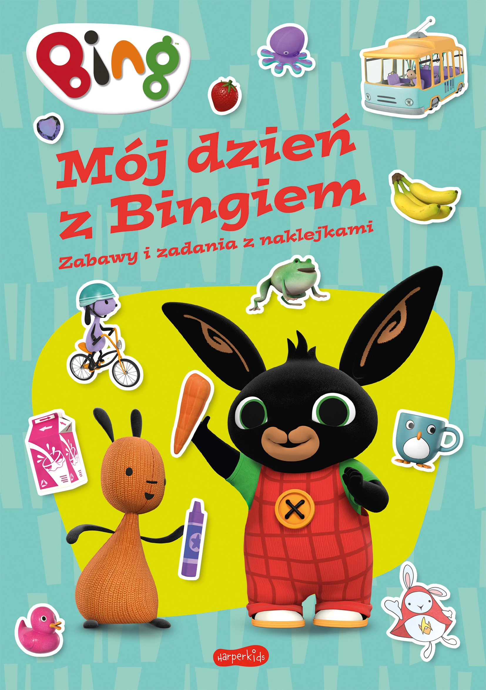 Mój dzień z Bingiem. Zabawy i zadania z naklejkami - Książki