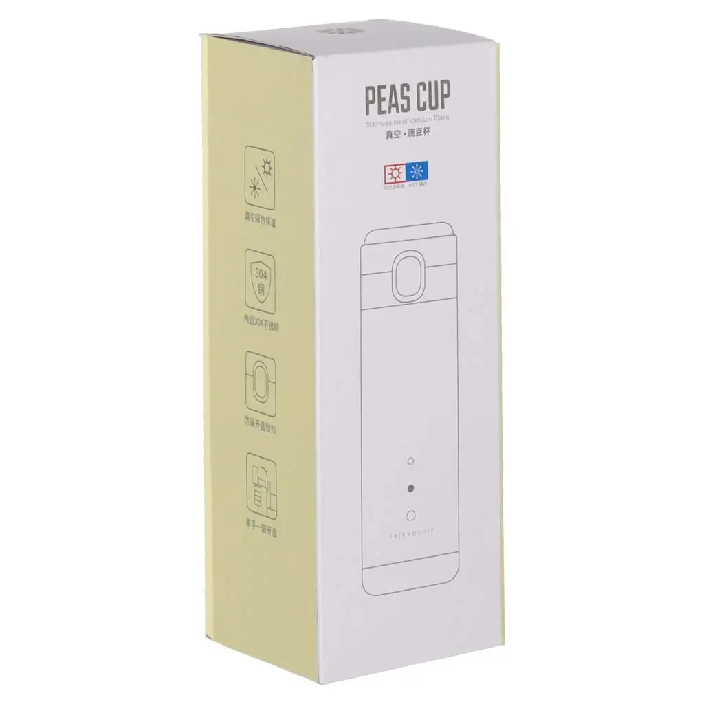 Kubek termiczny z ustnikiem termos LED 350ml róż - Elektronika i akcesoria