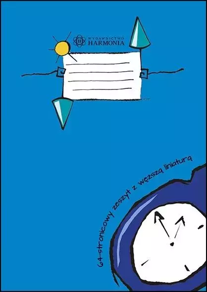 Zeszyt z węższą liniaturą 64-stronicowy - Papiernicze i szkolne