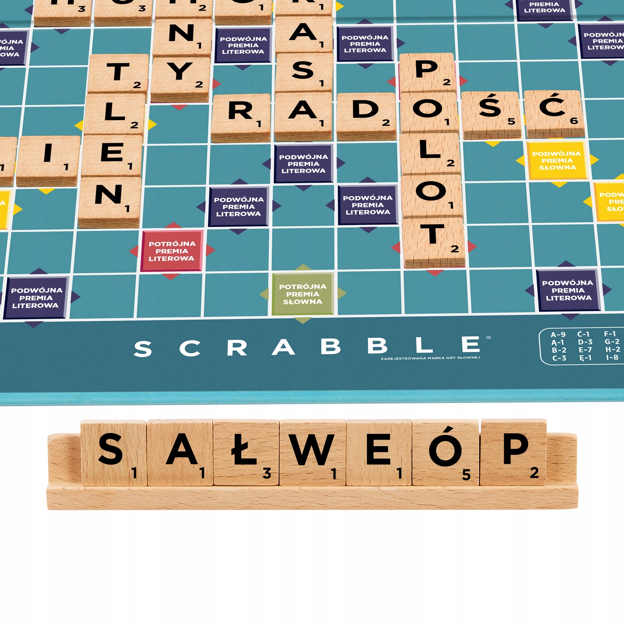 Scrabble Drewniane elementy Rodzinna gra 2w1 Klasyczne i drużynowe JGR65 - Gry