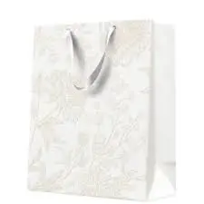 Torebka prezentowa Biała kraftowa, średnia - Papiernicze i szkolne