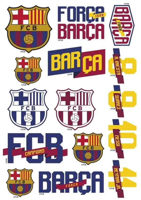 Tatuaże wodne FC-122 FC Barca Fan 4 ASTRA - Papiernicze i szkolne