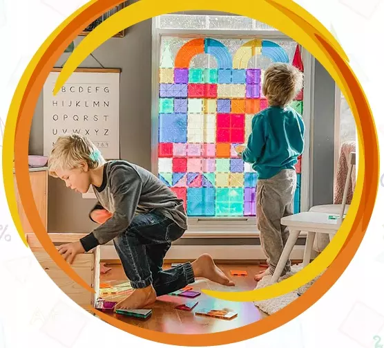 Klocki rurki EDUKACYJNE 3D MAGNETYCZNE konstrukcyjne kulki dla dzieci 61 el - Zabawki