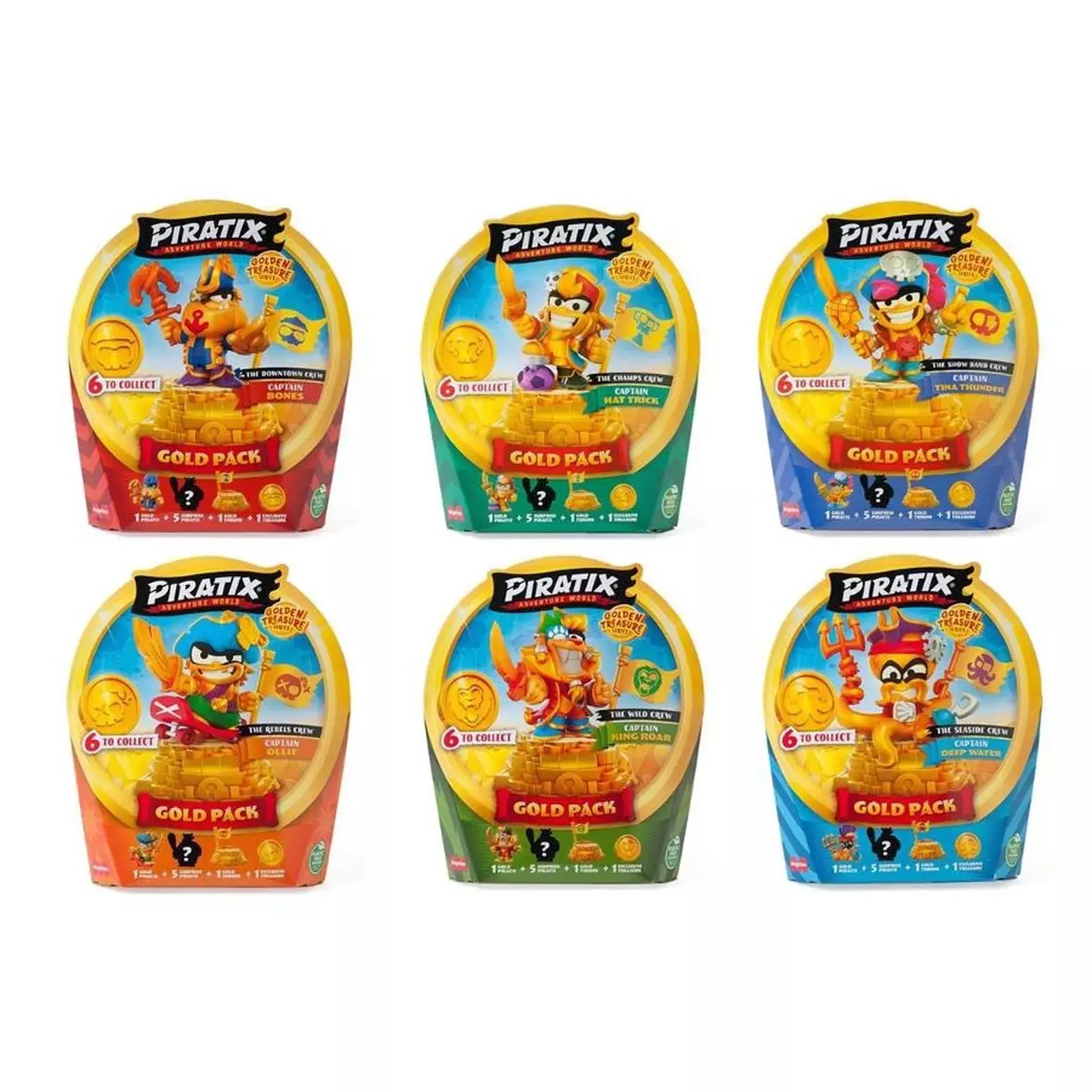 PIRATIX Golden Treasure Gold Pack, mix wzorów - Książki