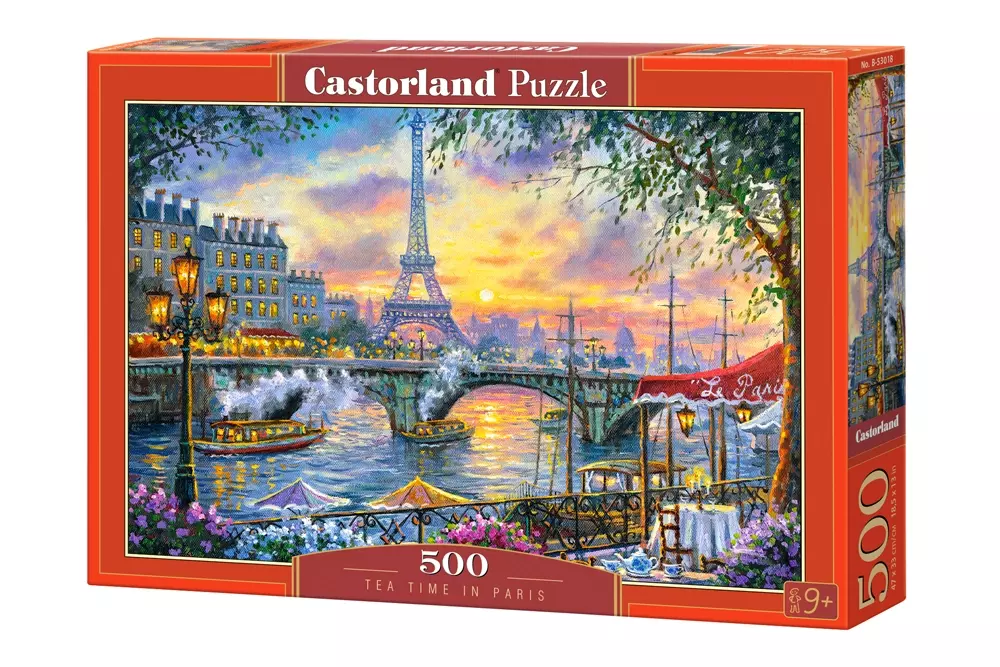 Piękne puzzle z widokiem na wieżę Eiffla w Paryżu Castorland 500 elementów