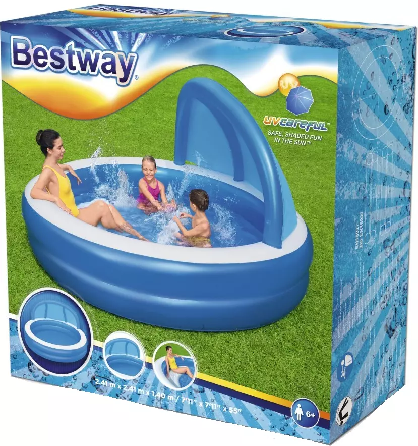 Basen dmuchany z osłoną - Zabawki