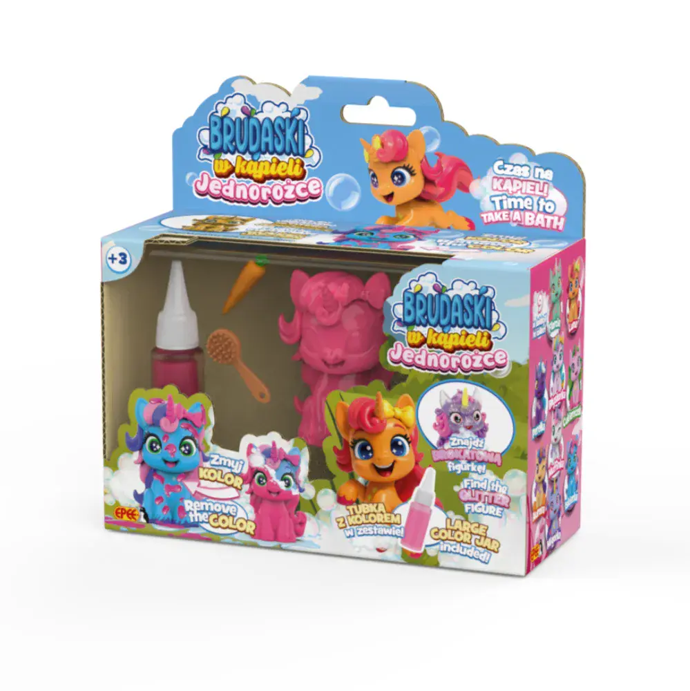 Brudaski w kąpieli. Jednorożec - Zabawki