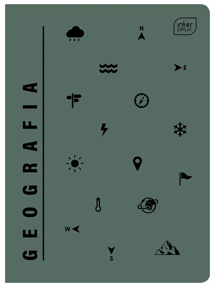 Zeszyt A5 UV Geografia kratka 60 kartek - Papiernicze i szkolne