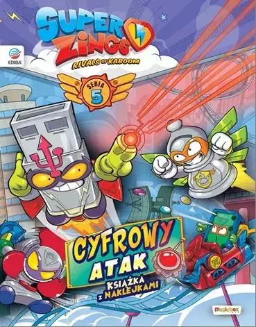 SuperZings - Książka z naklejkami + figurka - Zabawki