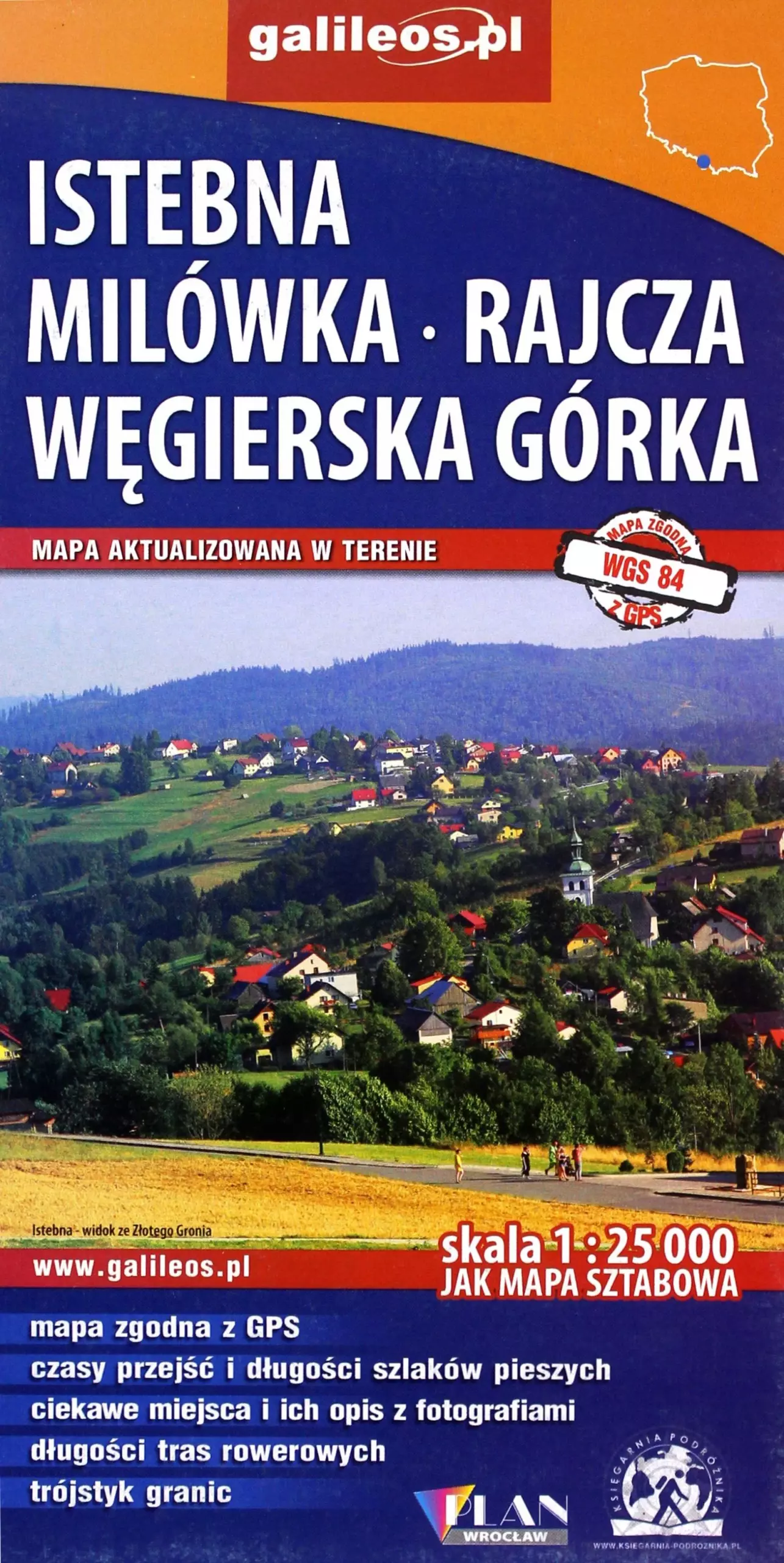 Mapa Istebna, Milówka, Rajcza, Węgierska Górka, 1:25 000 - Książki